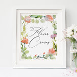 Affiche Aquarelle Fleur Jardin Douche Fleur Couronnes<br><div class="desc">Aquarelle Fleur Jardin Douche Fleur Couronnes Poster</div>