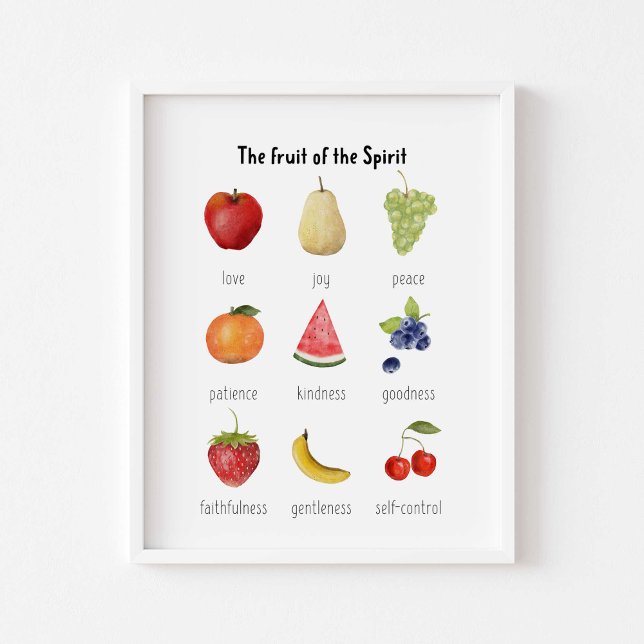 Affiche Aquarelle fruit de l'affiche spiritueuse (Créateur téléchargé)