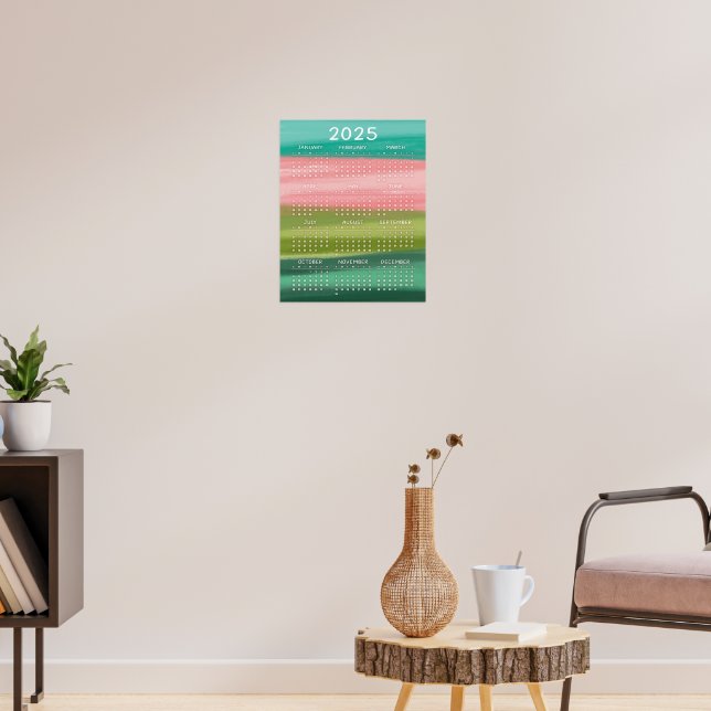 Affiche Aquarelle horizontale colorée Brosses 2025 (Salon 3)
