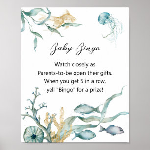 Affiche Aquarelle Jellyfish Baby Food Challenge Signal