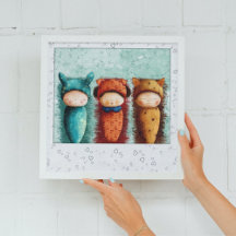 Aquarelle mignonne Nouveau-né Bébé dormant Nourrit