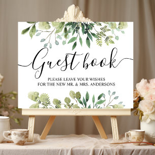 Affiche Aquarelle moderne Branche des Feuilles verts