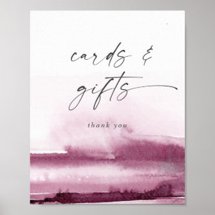 Affiche Aquarelle Moderne   Enseigne Cartes Rouges et Cade