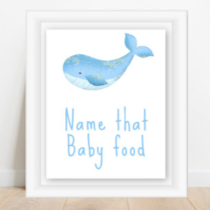 Affiche Aquarelle nautique - Nommez cette nourriture pour