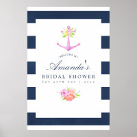 Aquarelle Nautique Thème Floral Fête des mariées