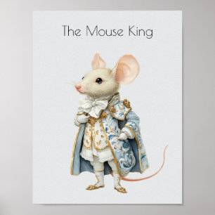 Affiche Aquarelle Nutcracker Ballet Souris King