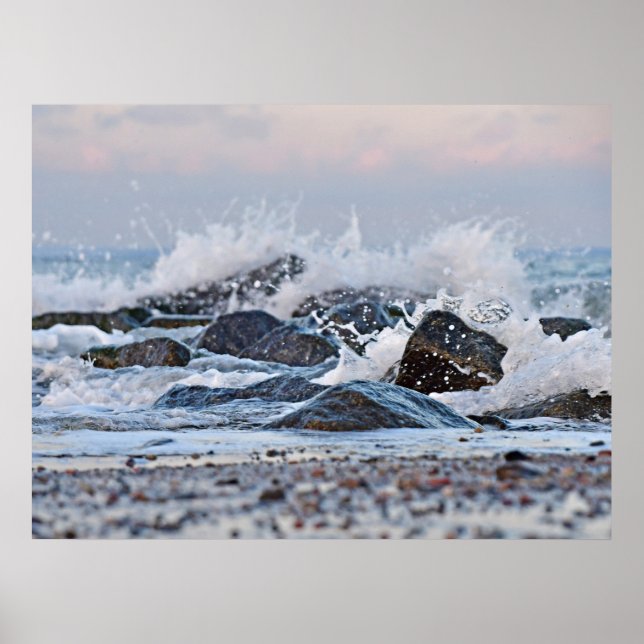 Affiche Aquarelle Ocean Splash (Devant)