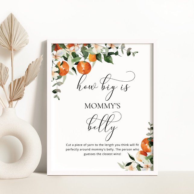 Affiche Aquarelle oranges quelle taille est le jeu du vent (Créateur téléchargé)