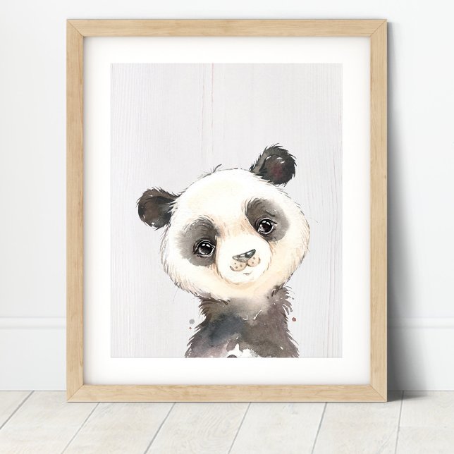 Affiche Aquarelle Panda Nursery Art Imprimer (Créateur téléchargé)