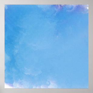 Affiche aquarelle peinture abstraite