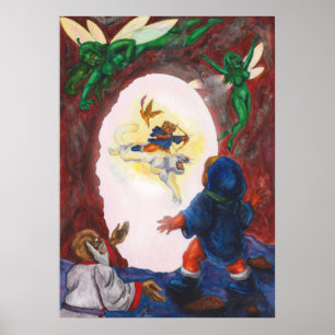 Affiche Aquarelle Peinture Imaginaire Vision Eros King Fai