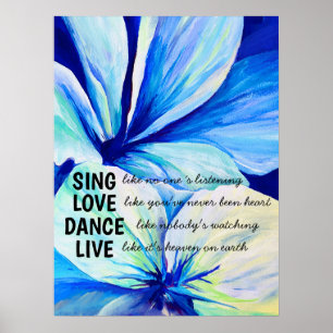 Affiche Aquarelle Perse Lys Pétales Inspiration
