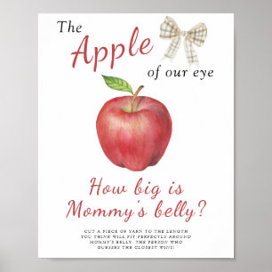 Affiche Aquarelle pomme - quelle taille est le jeu du vent