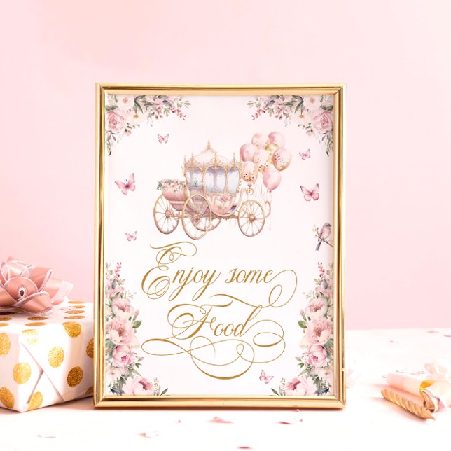 Affiche Aquarelle Princesse Carrie Floral Nourriture d'ann (Créateur téléchargé)