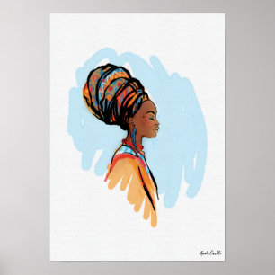 Affiche Aquarelle Queen Wall Art