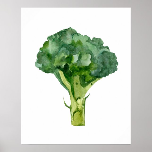 Affiche Aquarelle Radis organique (Devant)
