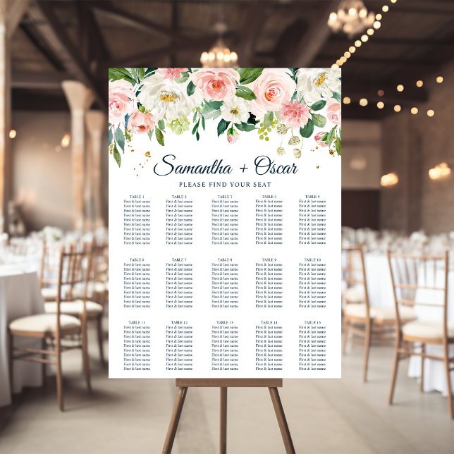 Affiche Aquarelle rose moderne Beauté Fleurs et gouttes d' (Créateur téléchargé)