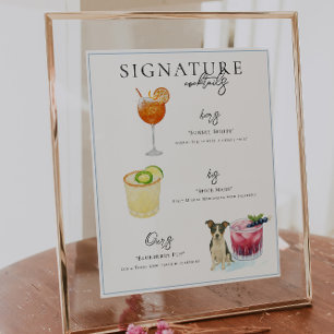 Affiche Aquarelle   Signature Mariée & Salle Boisson