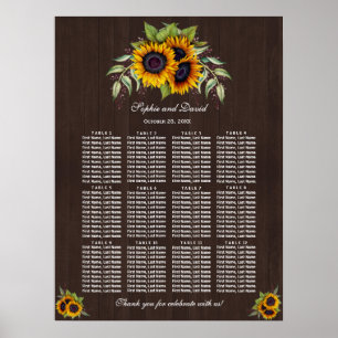 Affiche Aquarelle Tournesols Grange Mariage de la grange C