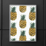 Affiche Aquarelle tropicale ananas Motif sans couture<br><div class="desc">Aquarelle tropicale ananas Motif sans couture</div>