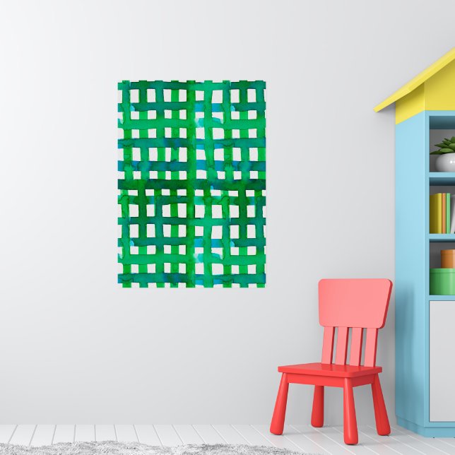 Affiche Aquarelle - vert (Pépinière 1)