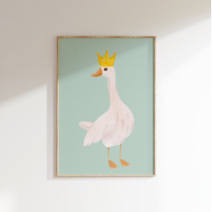 Affiche Aquarelle verte de Sage Soins infirmiers soyeux d'