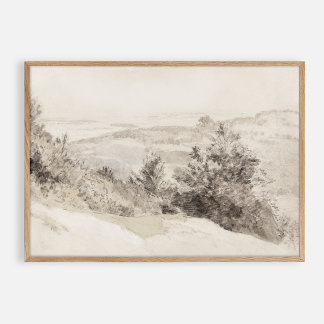 Affiche Aquarelle vintage Boxhill