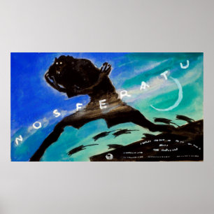 Affiche Aquarelle vintage de Nosferatu