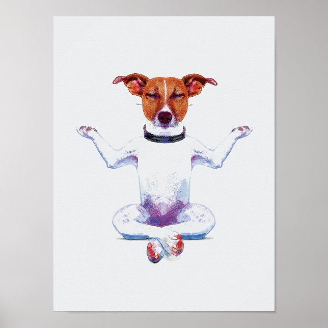 Affiche Aquarelle Zen Dog I (Devant)