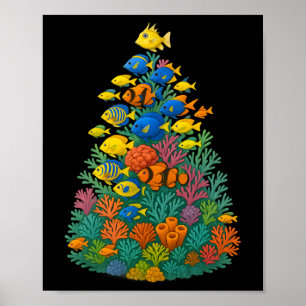 Affiche Aquarium Saltwater Arbre de Noël