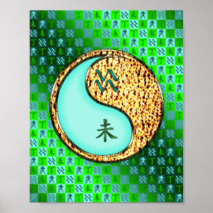 Affiche Aquarius & Chèvre de feu