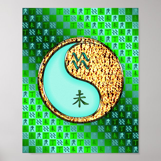 Affiche Aquarius & Chèvre de feu (Devant)