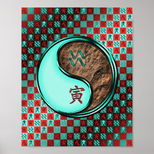 Affiche Aquarius & Earth Tiger