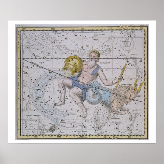 Affiche Aquarius et Capricorn, de "A Celestial Atlas", (Devant)