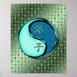 Affiche Aquarius et Rat d'eau