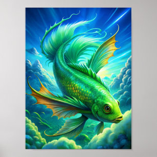 Affiche "Aquatiques aériennes"