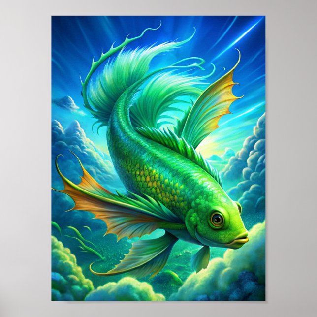 Affiche "Aquatiques aériennes" (Devant)