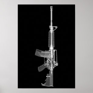 Affiche AR-15 Écran à rayons X/scanner