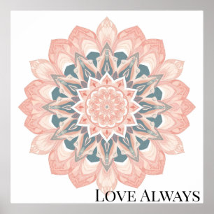 Affiche Arabesque Mandala Art