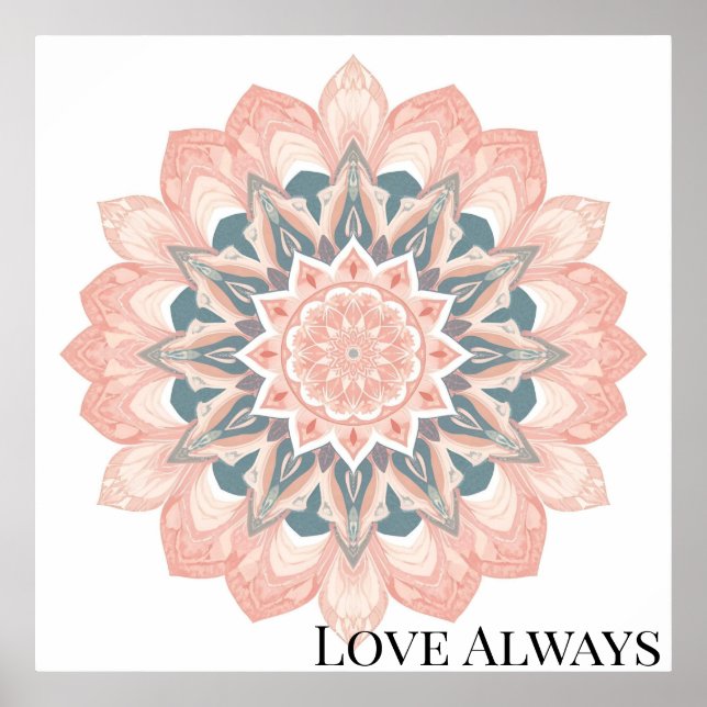 Affiche Arabesque Mandala Art (Devant)