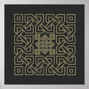 Affiche arabic calligraphy element symbol islamic ornament