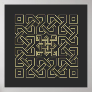 Affiche arabic calligraphy element symbol islamic ornament