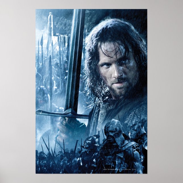 Affiche Aragorn contre Orcs (Devant)