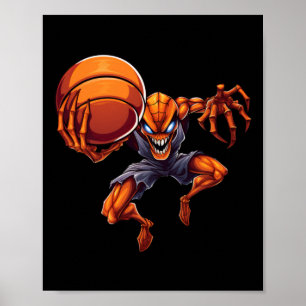 Affiche Araignée de basket-ball