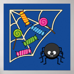 Affiche Araignée de bonbons