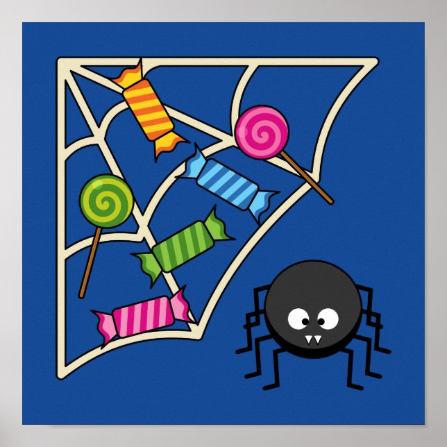 Affiche Araignée de bonbons (Devant)