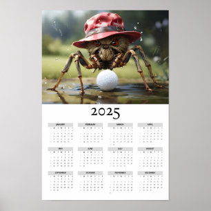 Affiche Araignée en Casquette rouge Jouer au calendrier du
