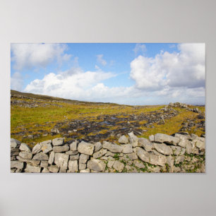 Affiche Aran Island - Paysage rocheux 2