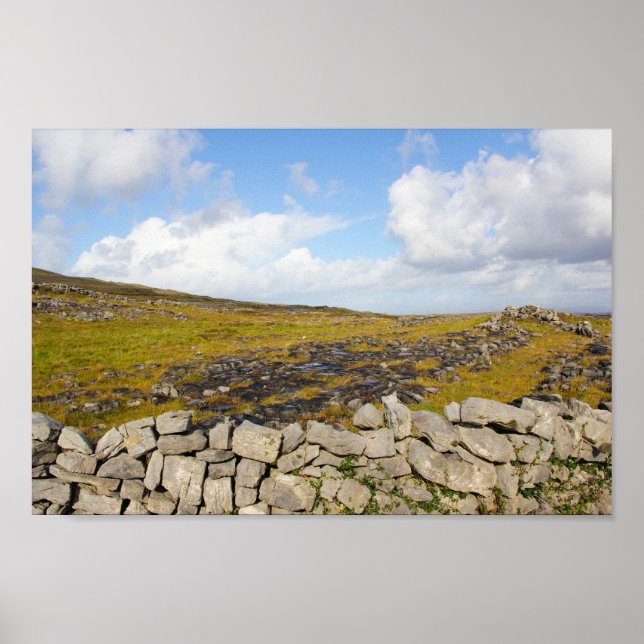 Affiche Aran Island - Paysage rocheux 2 (Devant)