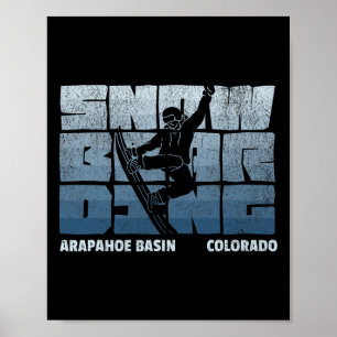 Affiche Arapahoe Basin Colorado Snowboard Resort Cool S